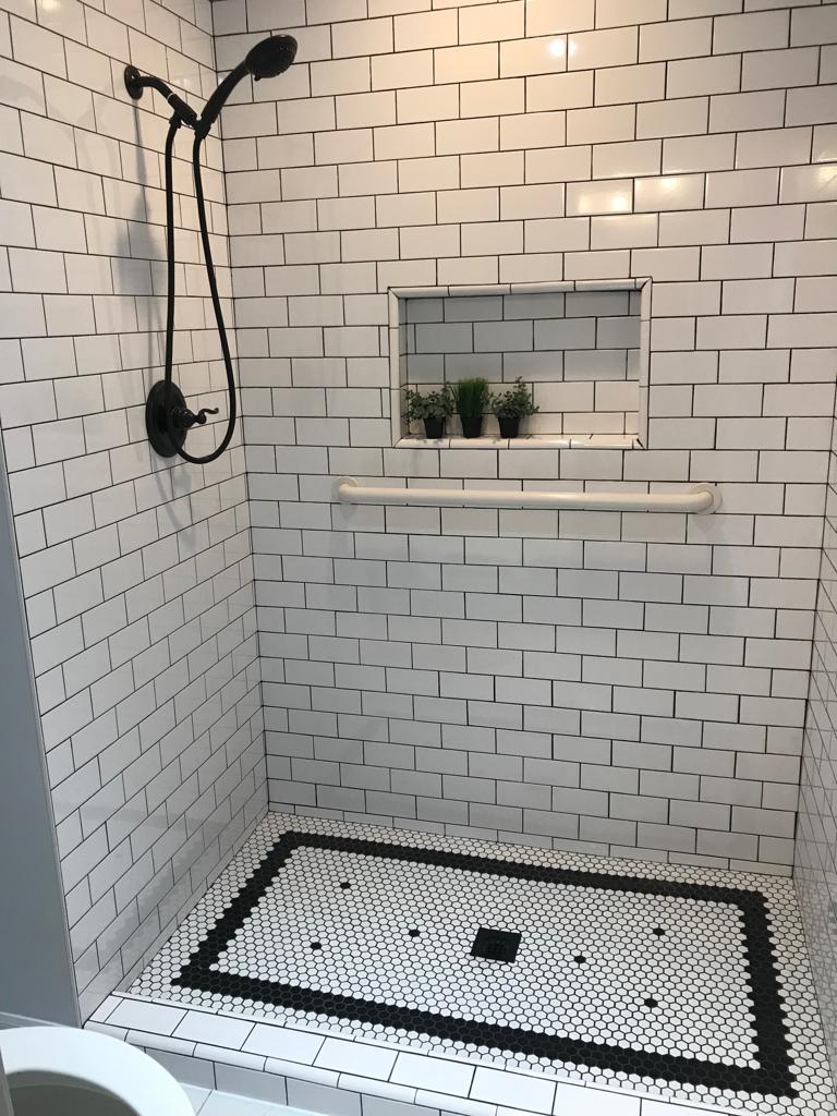 Subway Tile Bathroom Remodel Creative, Subway Tile Designs For Shower